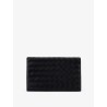Leather clutch bag with Intrecciato motif