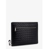 Avenue leather document case with Intrecciato motif