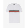Cotton polo shirt with Web print on the front