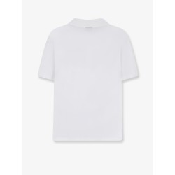 Cotton polo shirt with Web print on the front