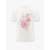 Cotton T-shirt with Dior Painted Roses print