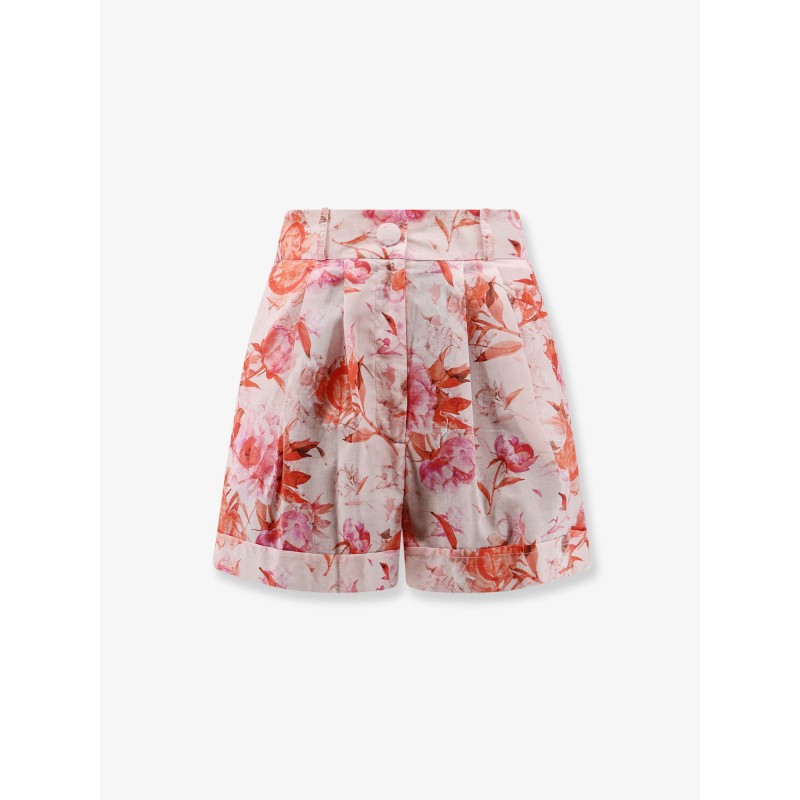 Printed cotton shorts