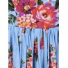 Cotton dress with Mazzo di Fiori print