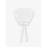 Cotton crop fit Belted top