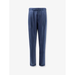 Silk trousers with belt