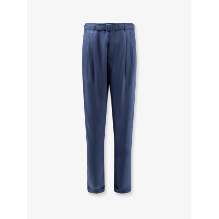 Silk trousers with belt