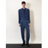Silk trousers with belt