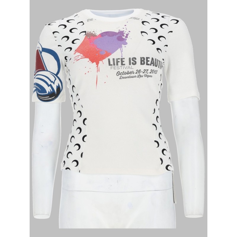T-SHIRT UPCYCLED CON STAMPA
