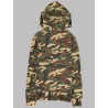 FELPA "GLITCH WOODLAND" CON CAPPUCCIO