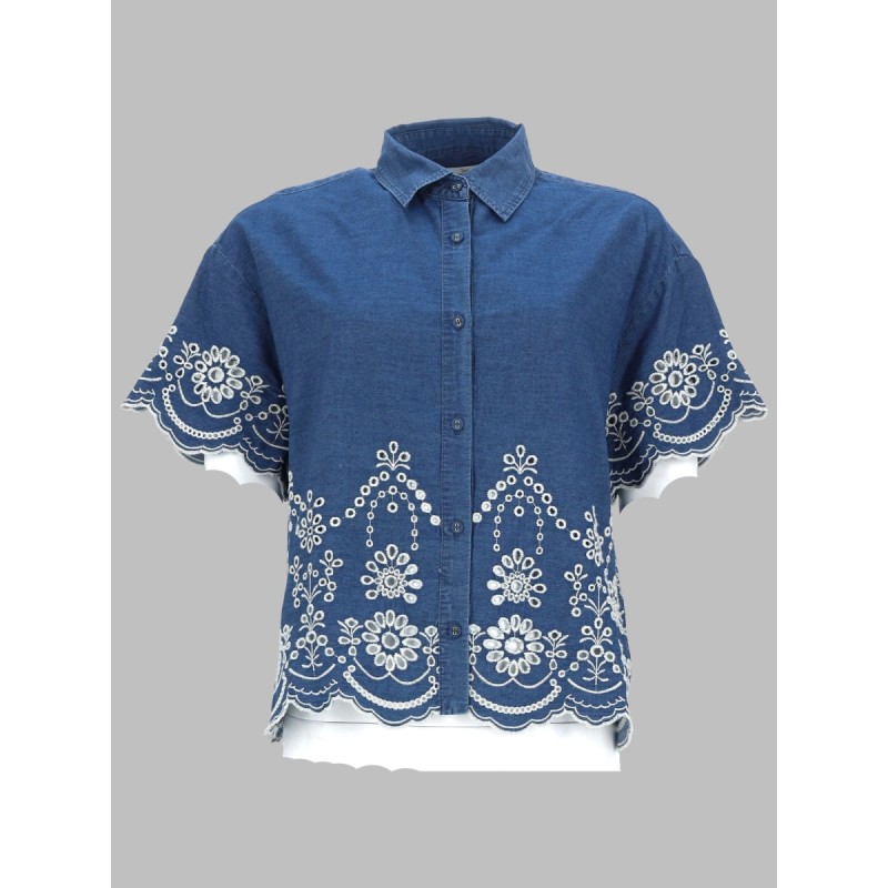 CAMICIA "CLEMENTINE" IN CHAMBRAY