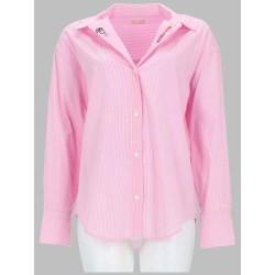 CAMICIA A RIGHE CON RICAMO
