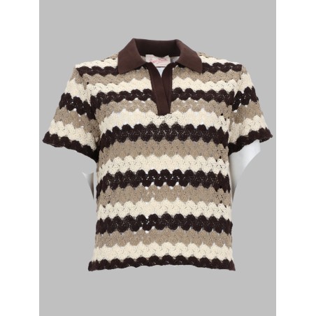POLO IN COTONE CROCHET