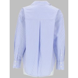 CAMICIA A RIGHE CON RICAMO