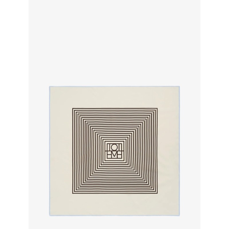 Centered Monogram silk foulard