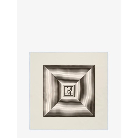 Centered Monogram silk foulard