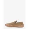 Rio suede and raffia loafers