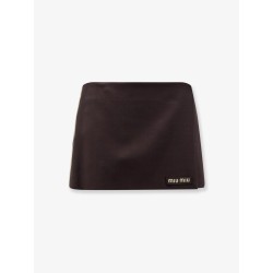 Mohair and virgin wool mini skirt