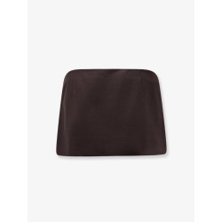 Mohair and virgin wool mini skirt