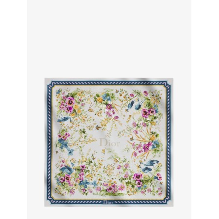 Toile de Jouy Floral Garden Dioriviera 90 silk foulard