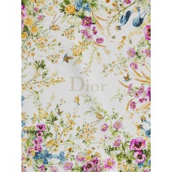Toile de Jouy Floral Garden Dioriviera 90 silk foulard