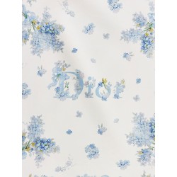 Silk Foulard with Dior Lilac Bouquet print