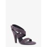 Suede heeled sandals