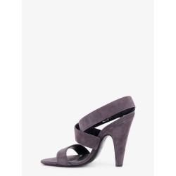Suede heeled sandals