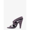 Suede heeled sandals