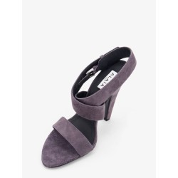 Suede heeled sandals