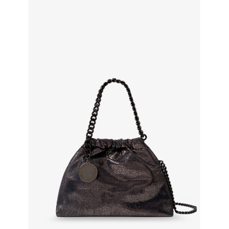 Falabella Eco Shiny Dotted Chamois Fabric Shoulder Bag