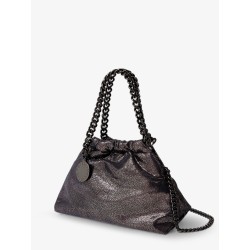 Falabella Eco Shiny Dotted Chamois Fabric Shoulder Bag
