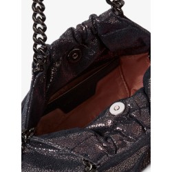 Falabella Eco Shiny Dotted Chamois Fabric Shoulder Bag