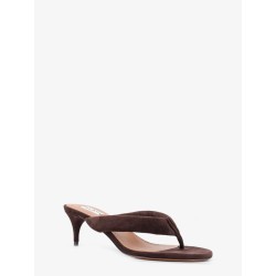 Suede heeled sandals