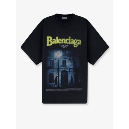 Cotton T-shirt with front logo print