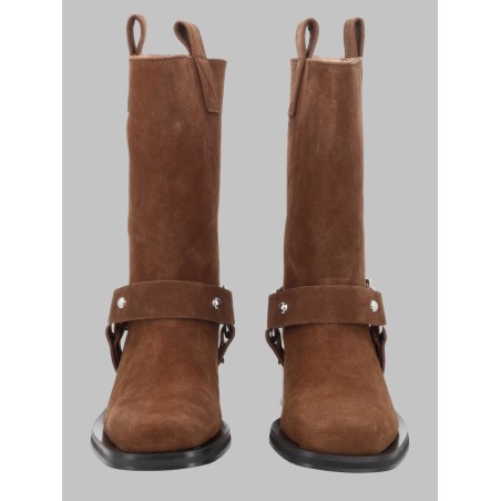 STIVALETTO BIKER IN SUEDE