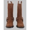 STIVALETTO BIKER IN SUEDE