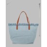 BORSA "CITY" IN DENIM CON FRANGE