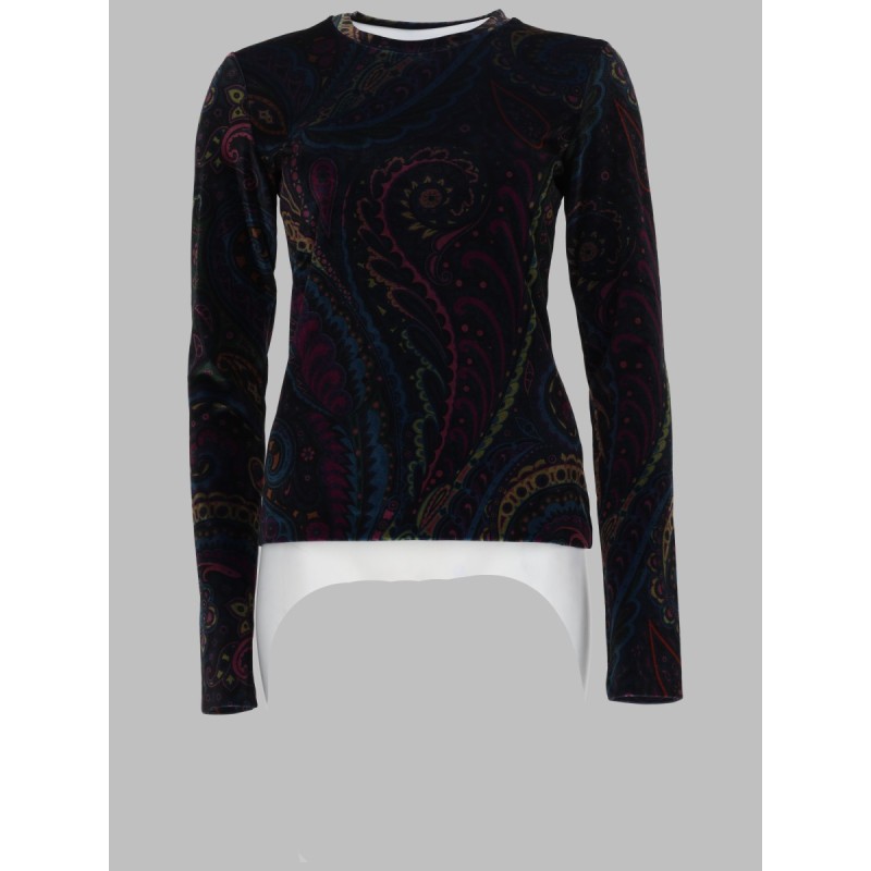 TOP CON STAMPA PAISLEY