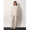 Silk striped trousers
