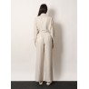 Silk striped trousers