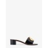 Leather sandals with Dior Médaillon logo