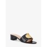 Leather sandals with Dior Médaillon logo