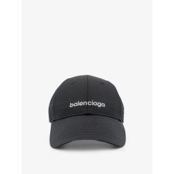 Techwear technical fabric hat with embroidered lettering logo