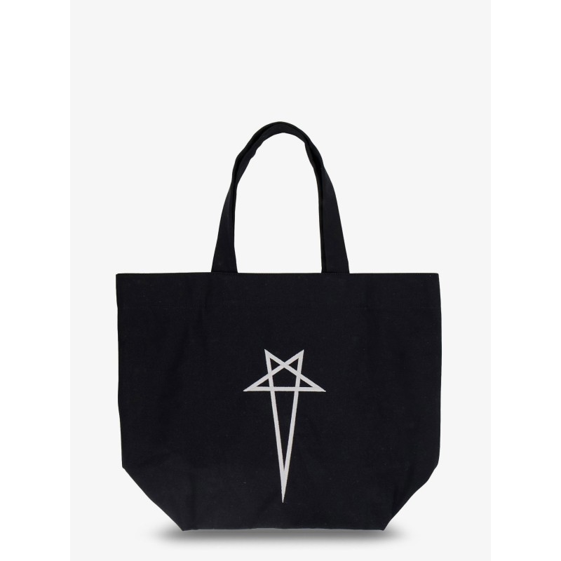 Canvas handbag with front logo