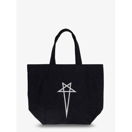 Canvas handbag with front logo