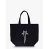 Canvas handbag with front logo