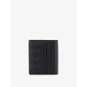 Leather card holder with Intrecciato motif