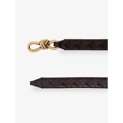 Leather belt with Intrecciato motif