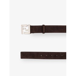 Squared FF suede belt