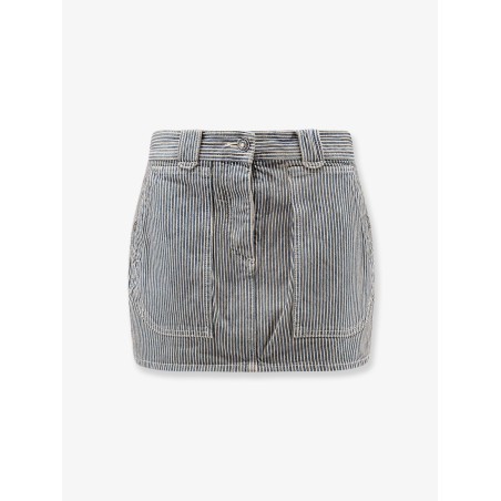 Estera cotton skirt with striped pattern